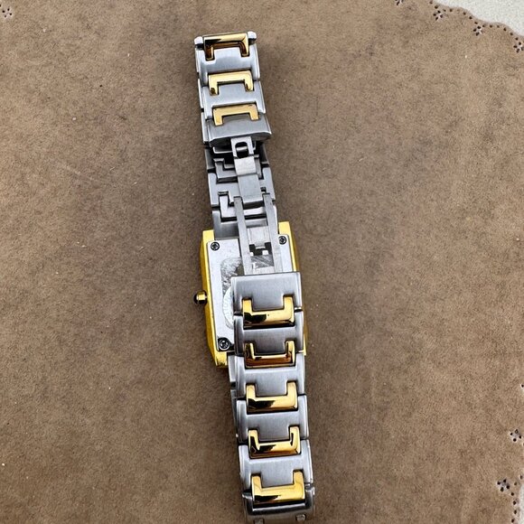 Vintage Jean Fendi Tank Style Swiss Made Watch Sapphire Crystal Roman Numerals - Picture 7 of 8